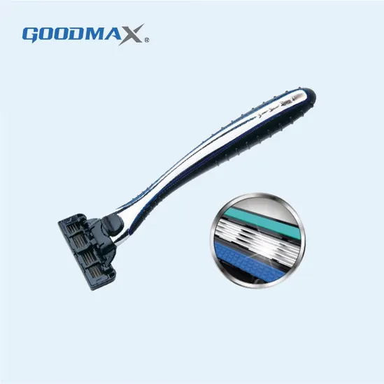 3날 면도기(금속 손잡이 시스템 면도기)